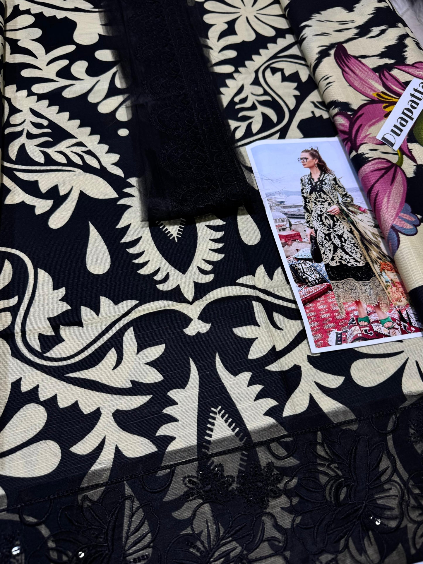 Unstitched - Khaddar 3pc Printed Suit