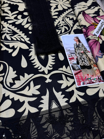 Unstitched - Khaddar 3pc Printed Suit