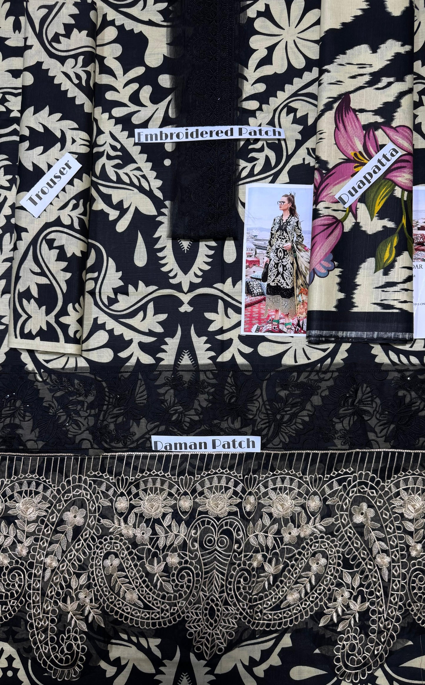 Unstitched - Khaddar 3pc Printed Suit