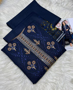Unstitched - Dhanak 3pc Embroidered Suit
