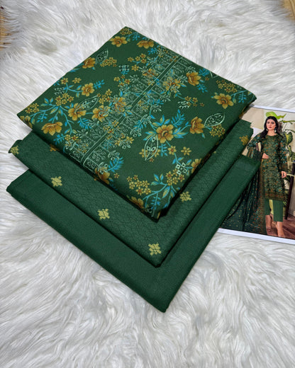 Unstitched - Dhanak 3pc Embroidered Suit