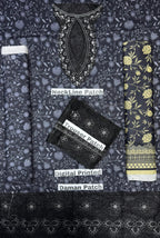 Unstitched - Dhanak 3pc Embroidered Suit