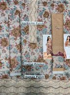 Unstitched - Dhanak 3pc Embroidered Suit