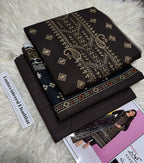 Unstitched - Khaddar 3pc Embroidered Suit
