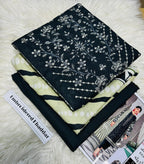 Unstitched - Khaddar 3pc Embroidered Suit