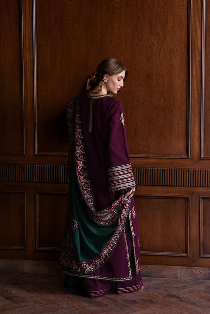 Hussain Rehar - Heavy Embroidered - Unstitched Lawn 3pc Suit