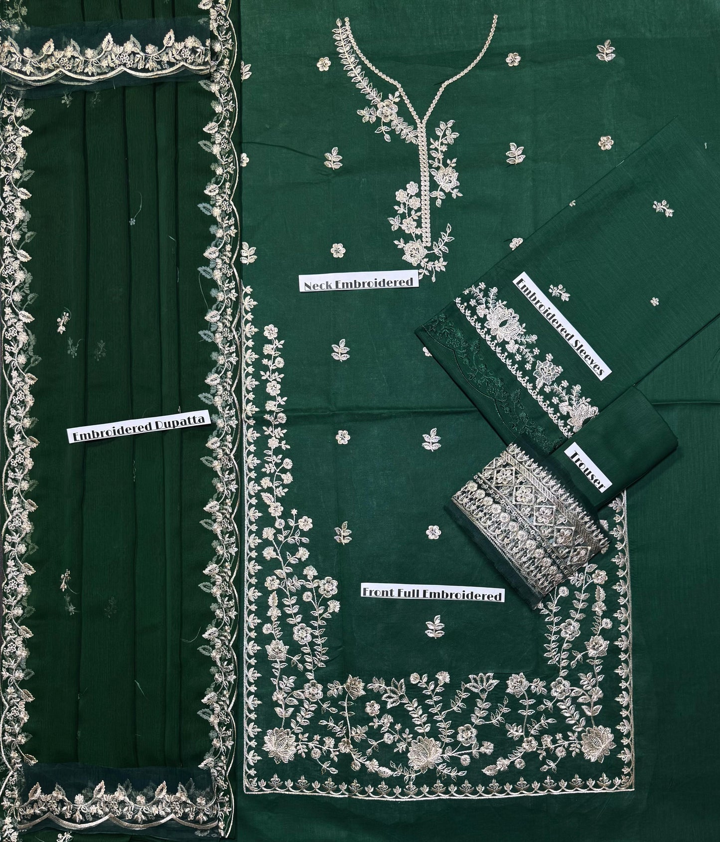 Azure - Premium Unstitched - Embroidered Lawn 3pc Suit