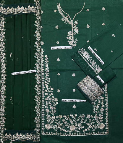 Azure - Premium Unstitched - Embroidered Lawn 3pc Suit