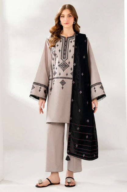 Jazmin - Heavy Embroidered - Unstitched Lawn 3pc Suit