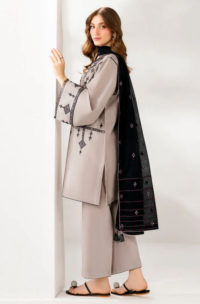 Jazmin - Heavy Embroidered - Unstitched Lawn 3pc Suit