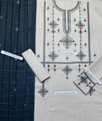 Jazmin - Heavy Embroidered - Unstitched Lawn 3pc Suit