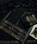 Dyot - Premium Unstitched - Embroidered Lawn 3pc Suit