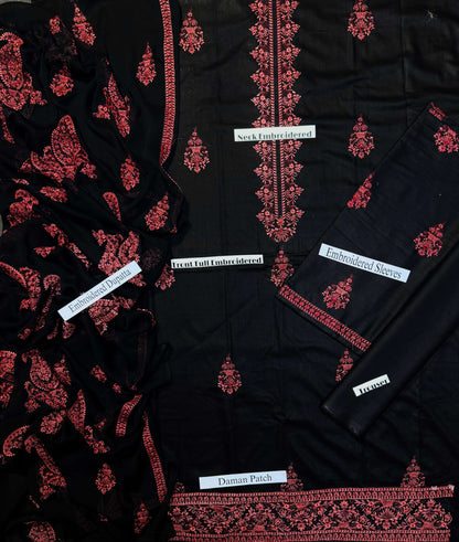 Bareeze - Premium Unstitched - Embroidered Lawn 3pc Suit