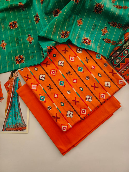 Unstitched - Lawn 3pc Printed Suit