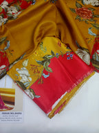 Unstitched - Silk 3pc Printed Suit