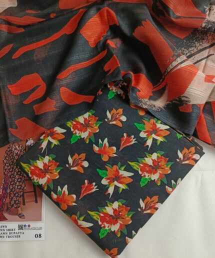 Unstitched - Lawn 3pc Printed Suit