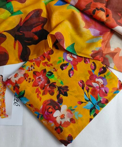 Unstitched - Lawn 3pc Printed Suit