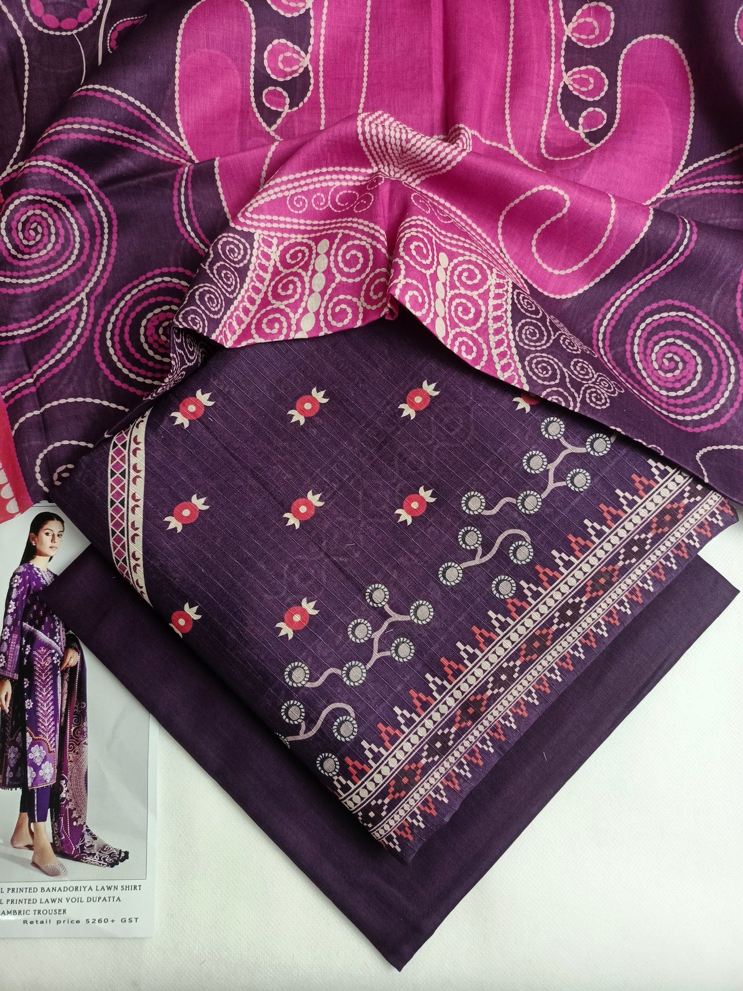 Unstitched - Lawn 3pc Printed Suit
