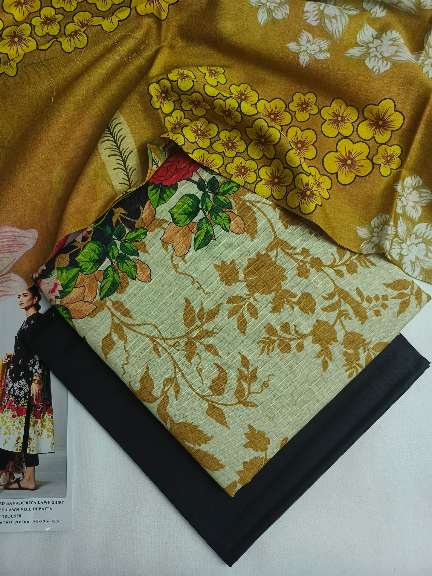 Unstitched - Lawn 3pc Printed Suit