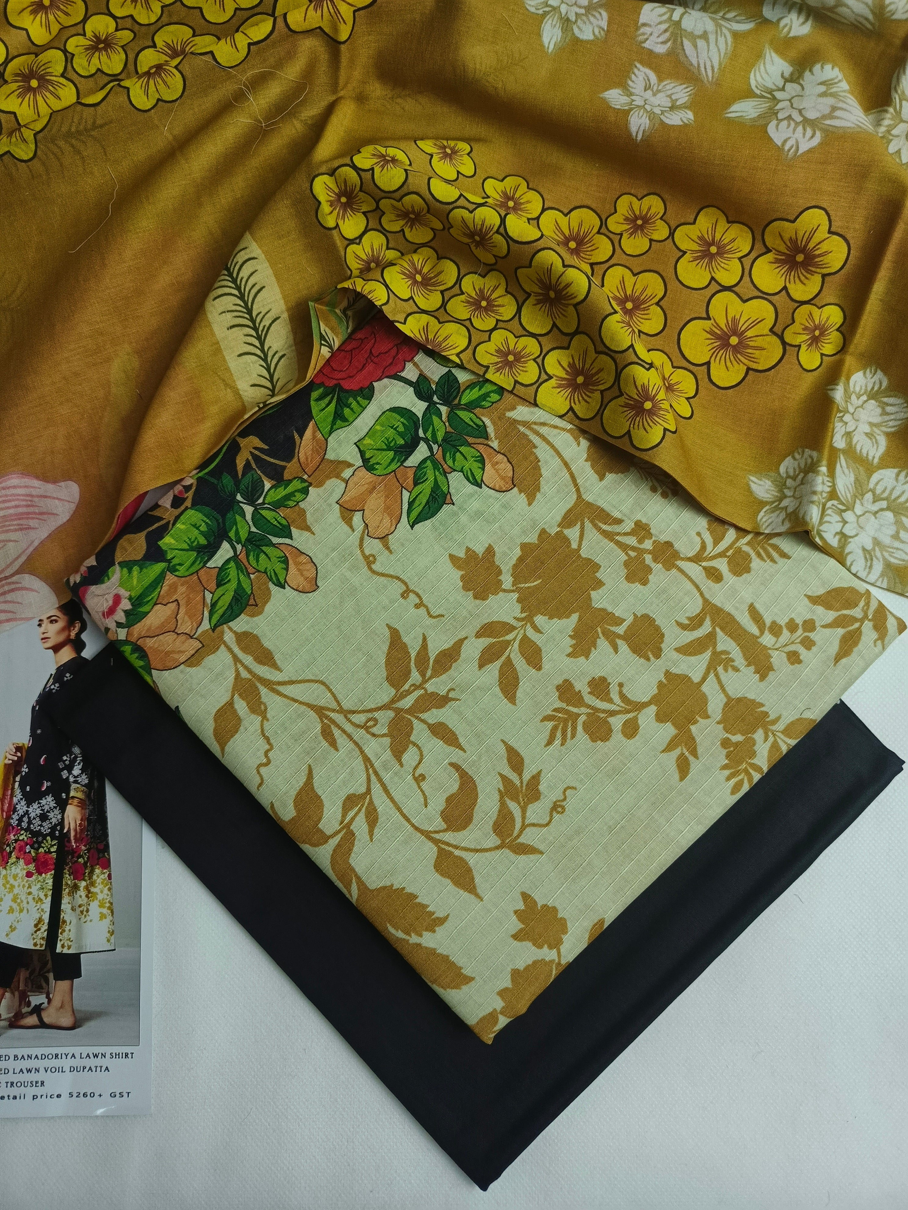 Unstitched - Lawn 3pc Printed Suit