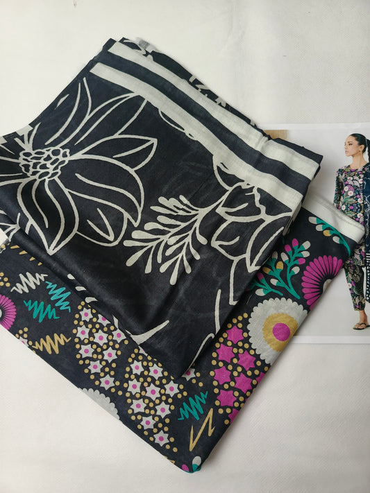 Unstitched - Lawn Allover 3pc Printed Suit