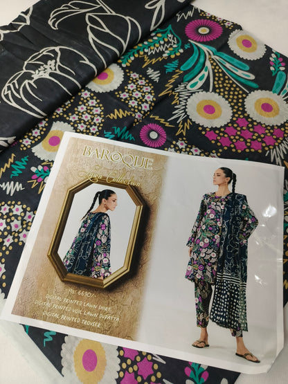Unstitched - Lawn Allover 3pc Printed Suit