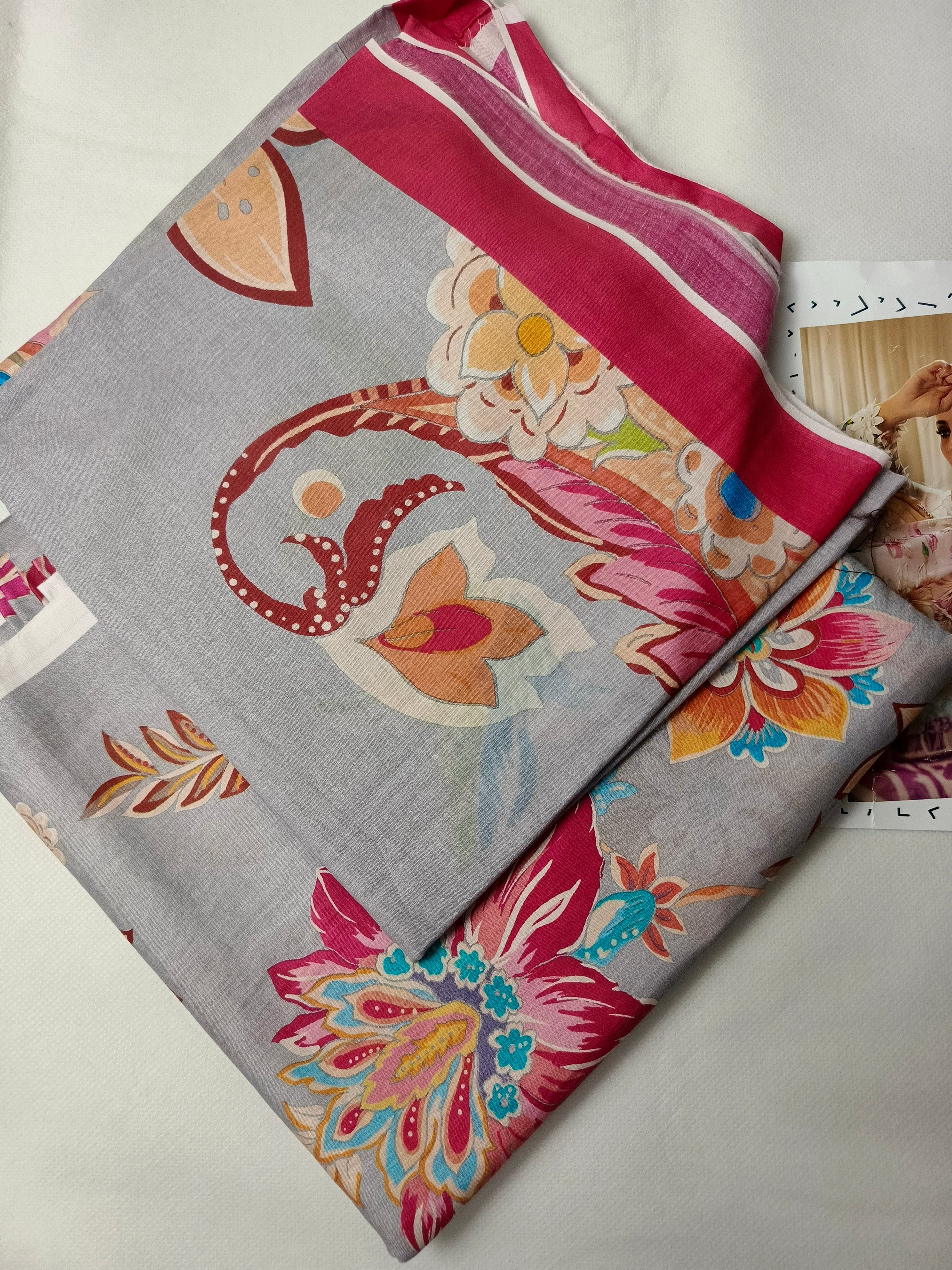 Unstitched - Lawn Allover 3pc Printed Suit