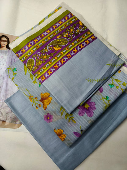Unstitched - Lawn 3pc Printed Suit