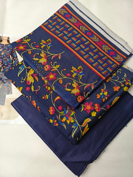 Unstitched - Lawn 3pc Printed Suit