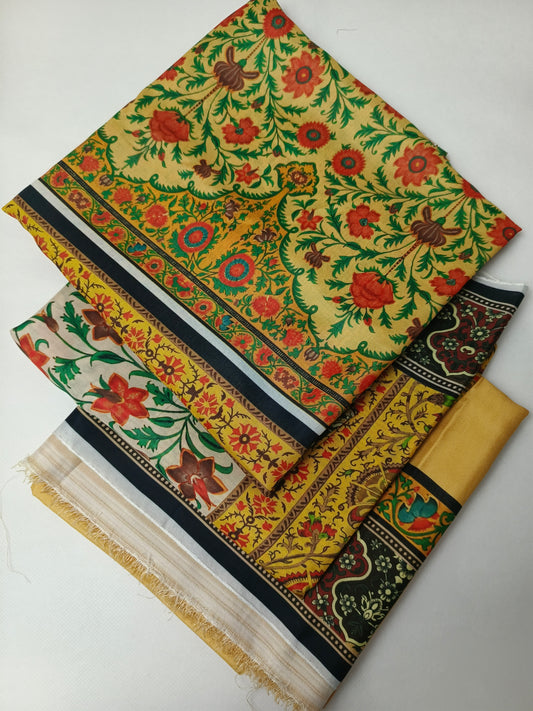 Unstitched - Swiss Silk 3pc Printed Suit