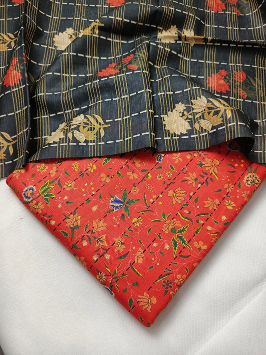 Unstitched - Khaddar 3pc Printed Suit