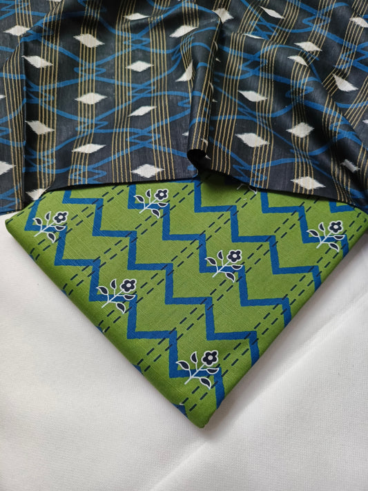 Unstitched - Khaddar 3pc Printed Suit