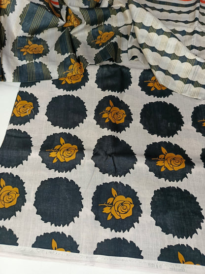 Unstitched - Khaddar 3pc Printed Suit