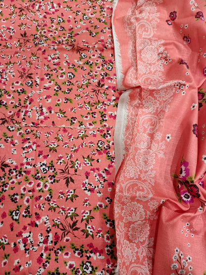 Unstitched - Khaddar 3pc Printed Suit