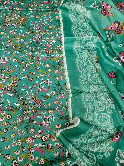 Unstitched - Khaddar 3pc Printed Suit