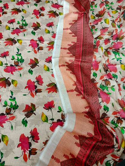 Unstitched - Khaddar 3pc Printed Suit