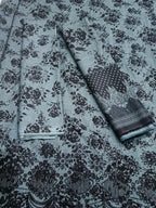 Unstitched - Khaddar 3pc Embroidered Suit