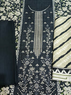 Unstitched - Khaddar 3pc Embroidered Suit