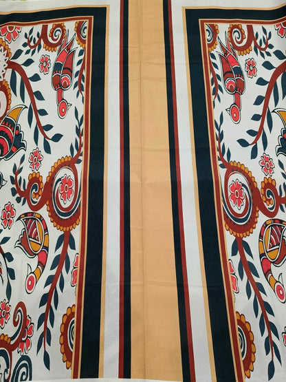 Unstitched Karandi Co-Ord Printed Suit