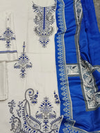 STYLES OASIS – Unstitched Embroidered DHANAK 3PC Suit