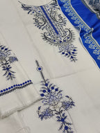STYLES OASIS – Unstitched Embroidered DHANAK 3PC Suit