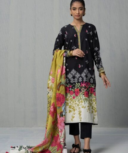 Unstitched - Lawn 3pc Printed Suit