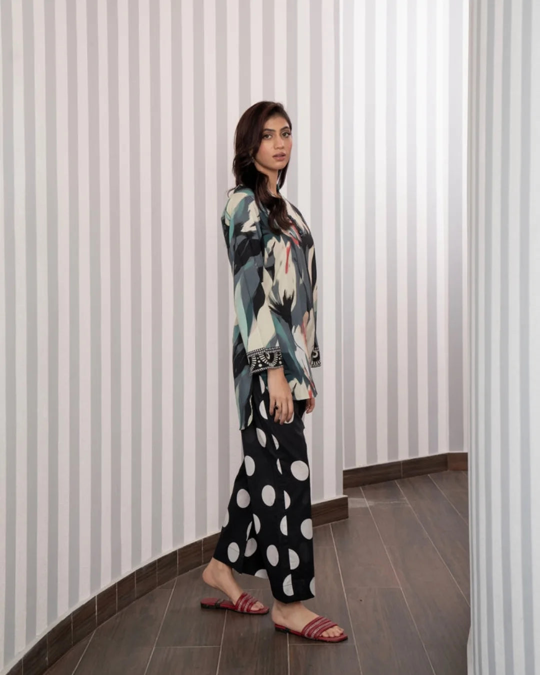 Unstitched Karandi Co-Ord Printed Suit