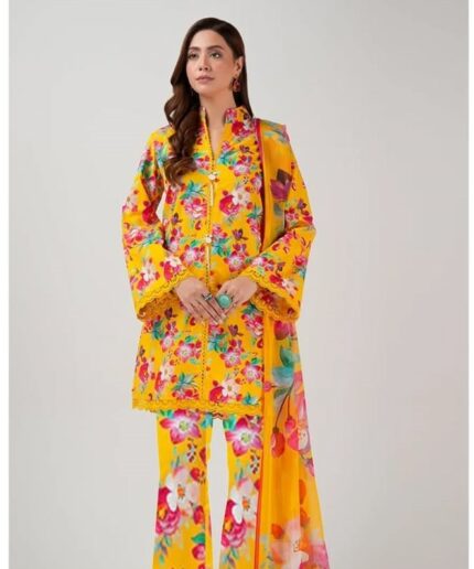 Unstitched - Lawn 3pc Printed Suit