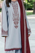 Baroque - Premium Unstitched - Embroidered Lawn 3pc Suit