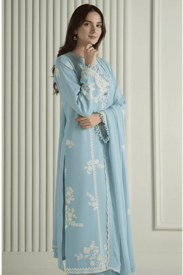Cross Stitch - Premium Unstitched - Embroidered Lawn 3pc Suit