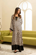 Unstitched - Silk 3pc Printed Suit