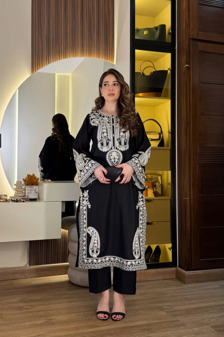 Adan Libas - Premium Unstitched - Embroidered Lawn 3pc Suit