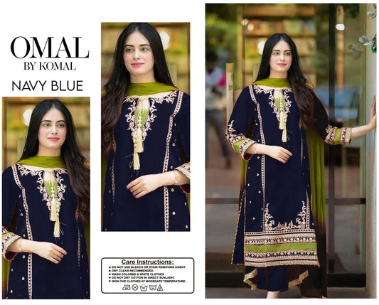 Premium Unstitched - Lawn 3pc Embroidered Suit