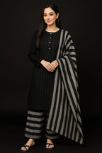 Unstitched Khaddi Cotton 3pc Suit